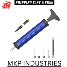 Portable Air Pump Kit with Needle,Nozzle, Extension Hose for Soccer Basketball