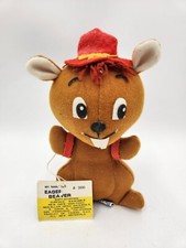 Vintage 1975 Dream Pet "Eager Beaver" Plush with Original Tag Made in Taiwan