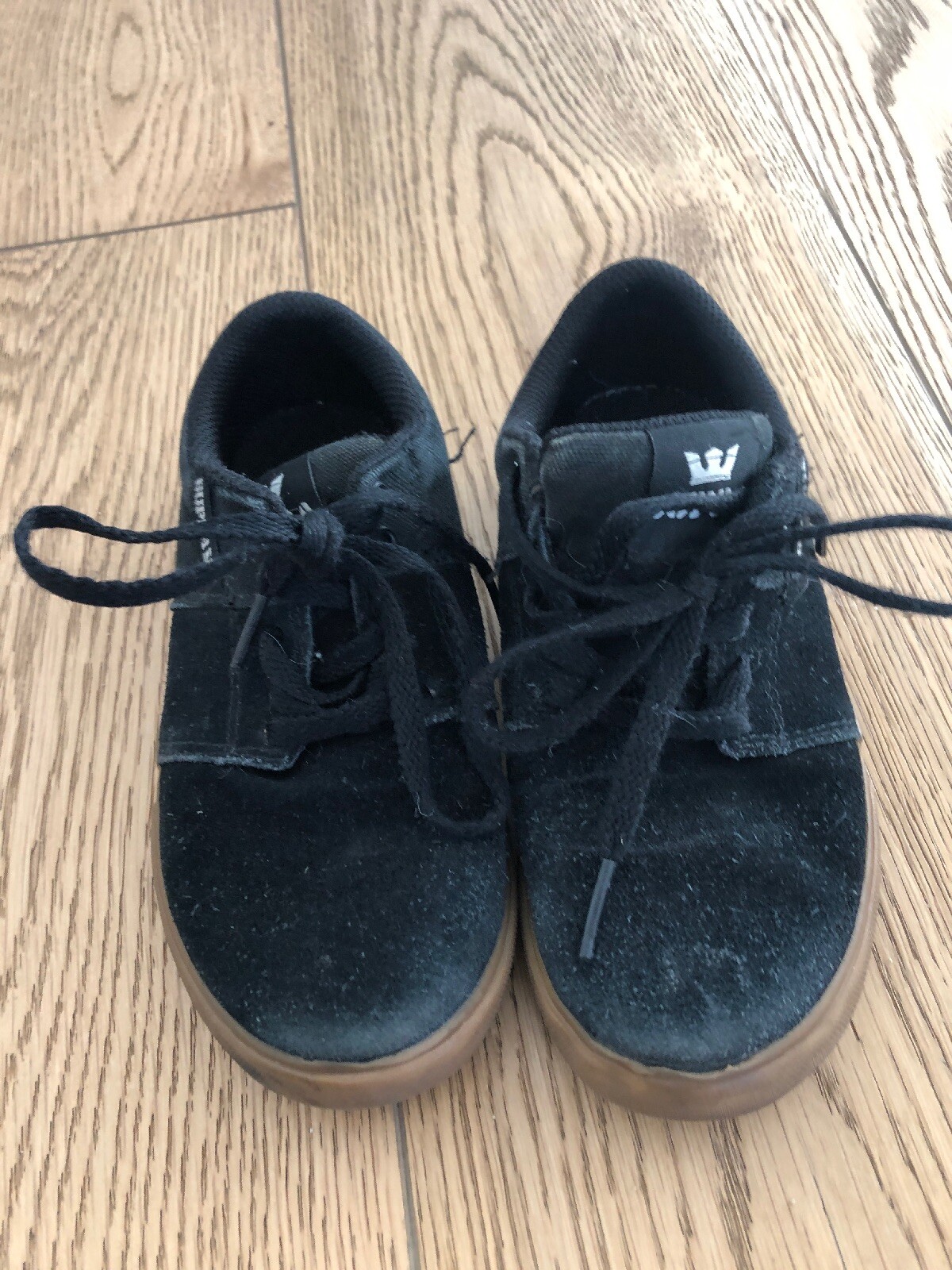Supra Toddler 13 Black Suede Sneakers