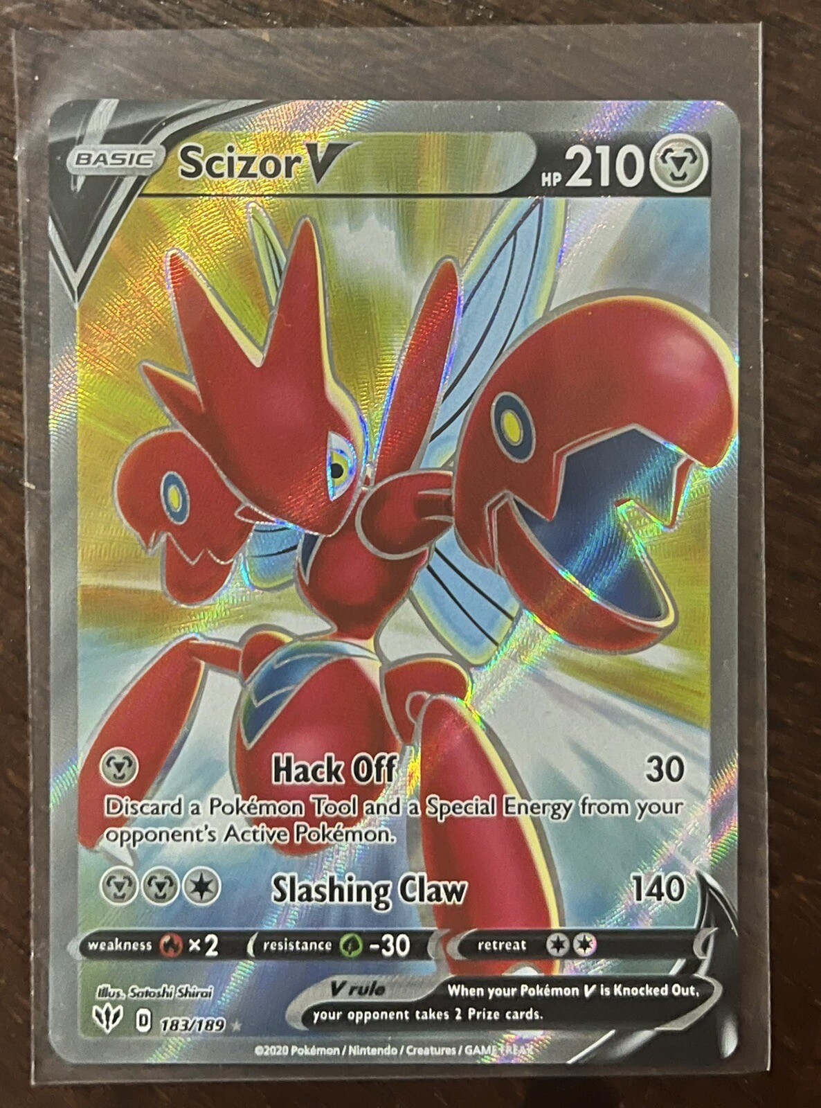 Scizor V 183/189 Darkness Ablaze Full Art Ultra Rare Pokémon TCG NM eBay