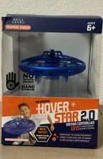 📀 Hover Star 2.0 Motion Controlled UFO Chrome Edition,Distressed Box -BLUE NEW