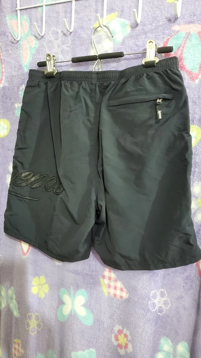 Supreme SS21 Mesh Script Water Short Black Men's Size Medium