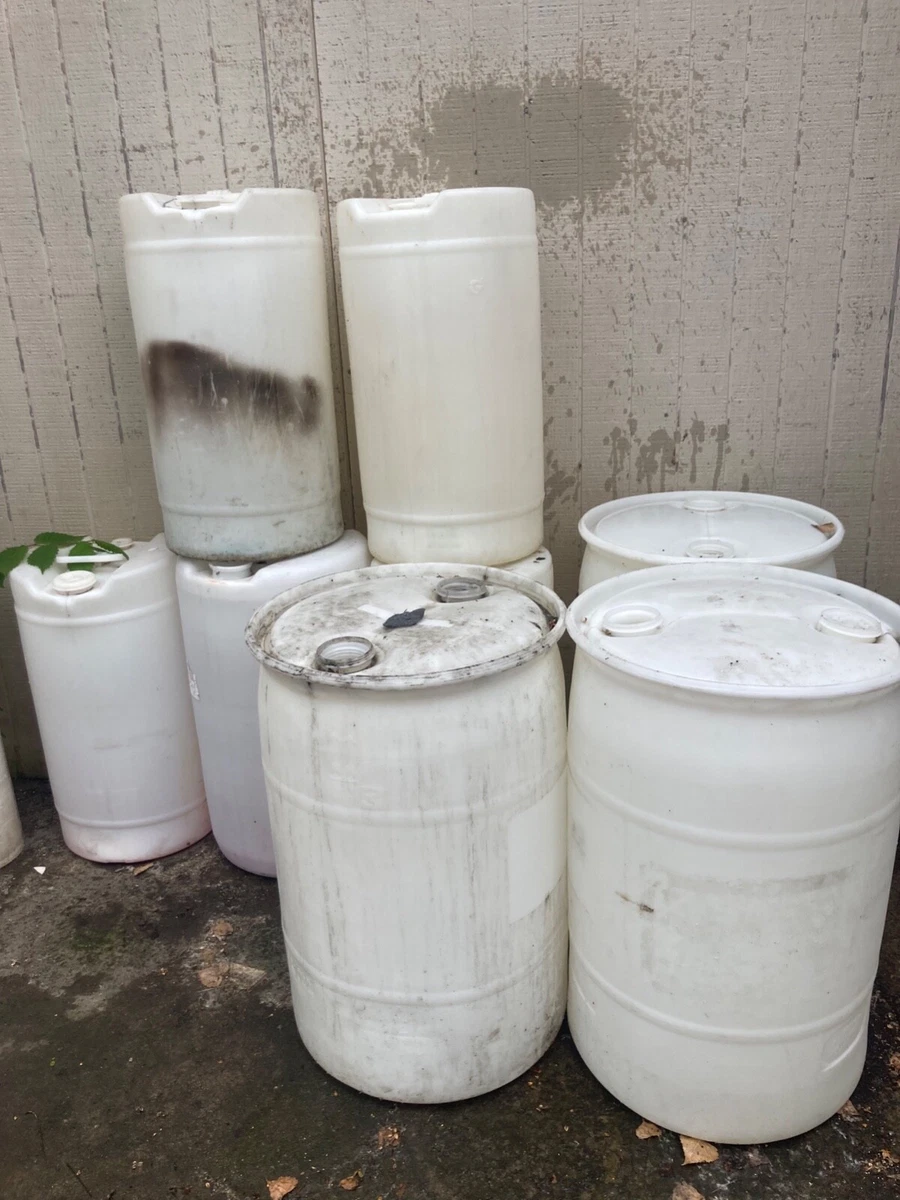 55 Gallon Plastic Drums Rain Water Barrel Collection, 43 OFF