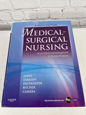MEDICAL SURGICAL NURSING 8TH EDITION HARDCOVER Lewis Dirksen Heitkemper ...