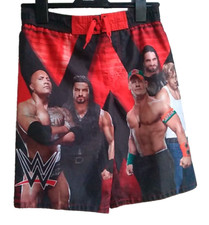 WWE Boy Swim Trunks Shorts Wrestling Stars Graphics 14-16 XL