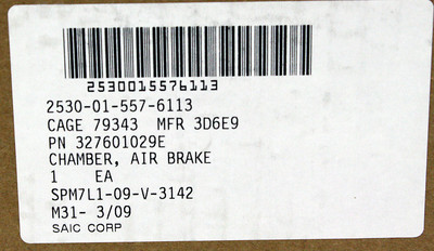 Axletech International #327601029E Air Brake Chamber MRAP NSN 2530 