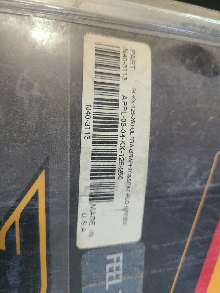 Kawasaki 03 04 kx125 250 04 kx 250 kx250 125 2003 2004 kit gráfico Foto 3 de 3