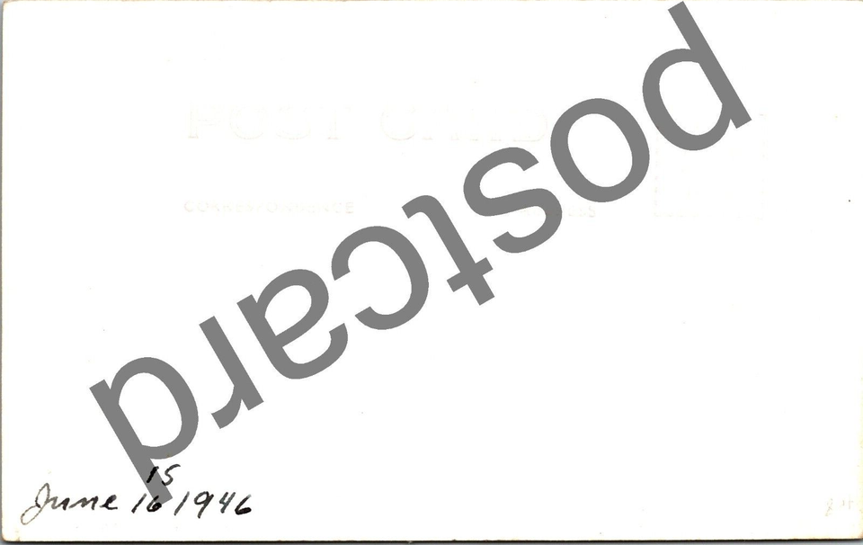 1946 High School, WABENO WI "trade hay fever for fishing..." RPPC