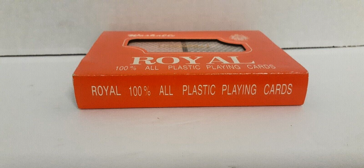 2 Confezioni di 100% plastica ROYAL PLAY CARDS POKER PARTY BRIDGE GIOCO