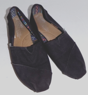 TOMS Black Canvas Classics size Women's Comfort Slip On Shoes