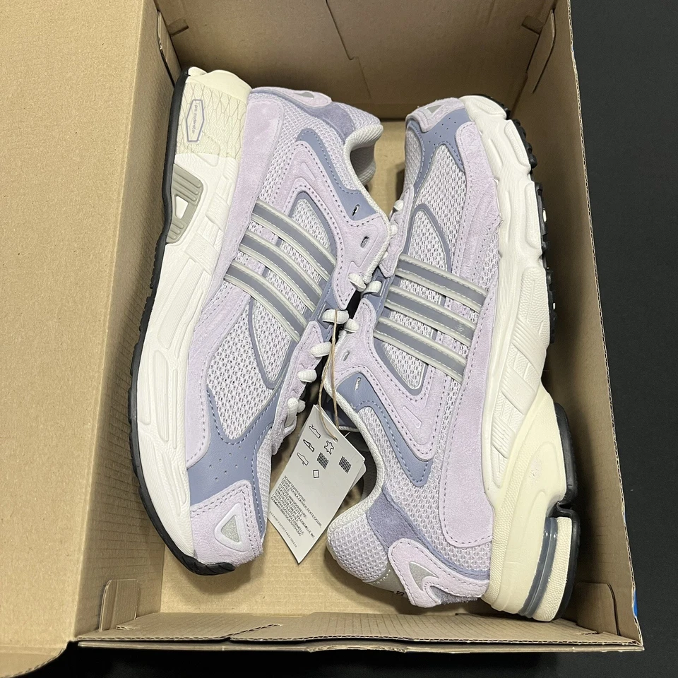 Adidas Response CL Zapatos Tenis Plata Amanecer Violeta Cristal IE5053 EE. UU. Mujeres 9.5 Foto 2 de 4
