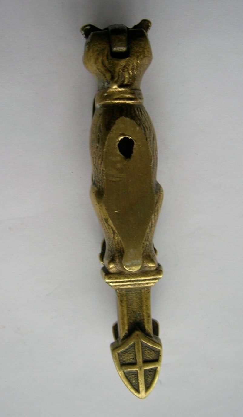 Antique Solid Brass CHESHIRE CAT Door Knocker 5.5 inch long Novelty Comic eBay