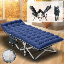 SLSY Adult Folding Cot Bed Military Nap Heavy Duty Folding Bed With Mattress