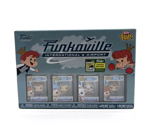 Funko Bitty Pop! Funkoville International Airport 4-Pack SDCC 2024 Con Sticker