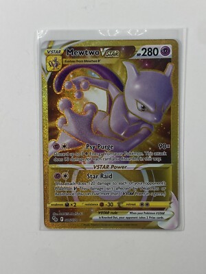 golden mewtwo pokemon go card VSTAR Gold 086/078 V Star PokemonGo Psychic Psychic Crave Cards and Collectibles |