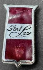 1964 Mercury Park Lane Side Panel Roof Fender Emblem Badge Red C4MB-16098-D