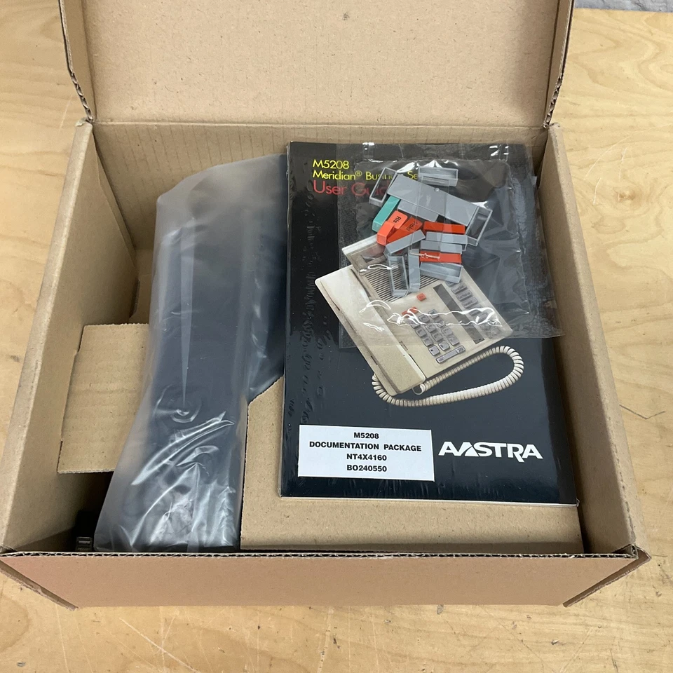 Teléfono Nortel Meridian Aastra M5208 Centrex Negro NT4X41 NUEVO SELLADO Foto 3 de 4