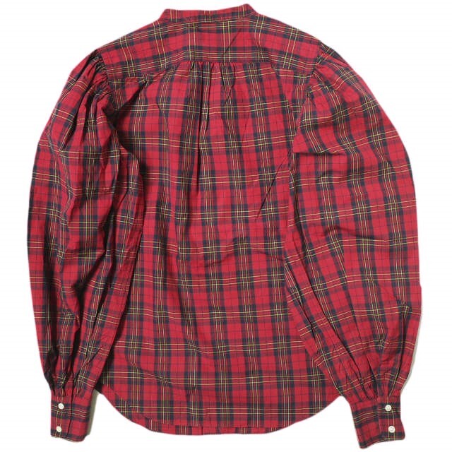 POLO RALPH LAUREN Volume sleeve tartan check band collar check 