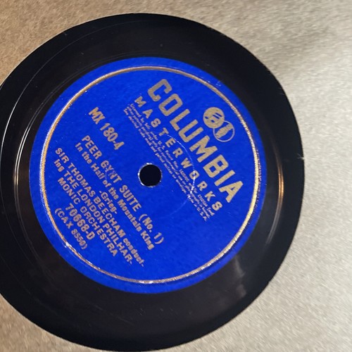 12" 78 RPM Set (2) Thomas Beecham-Grieg Peer Gynt Suite No. 1/Columbia XT80 - Picture 3 of 7