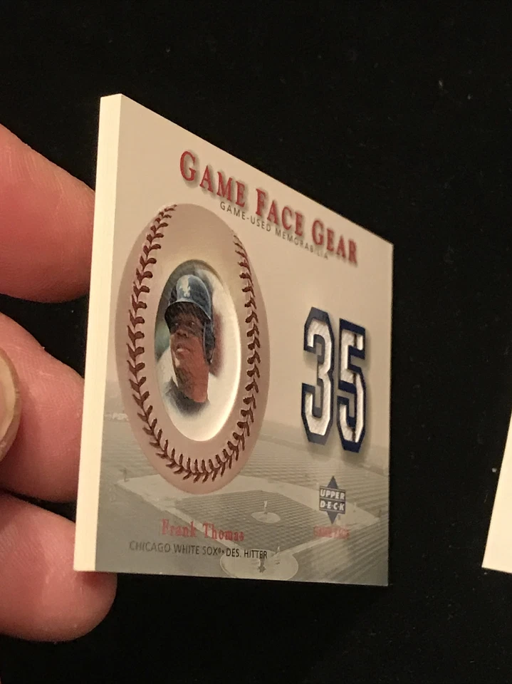 Frank Thomas  Upper Deck Game Face Gear Gg - FT.  Very thick card - Image 4 of 4