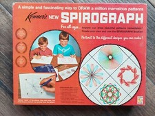 Vintage 1967 Kenner 401 Spirograph Art Designer Toy and Guide Book Creative Fun