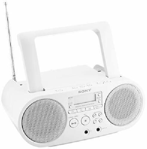 ZS-S40 White CD Radio Sony CD Radio ZS-S40 - FM/AM/FM Wide Band