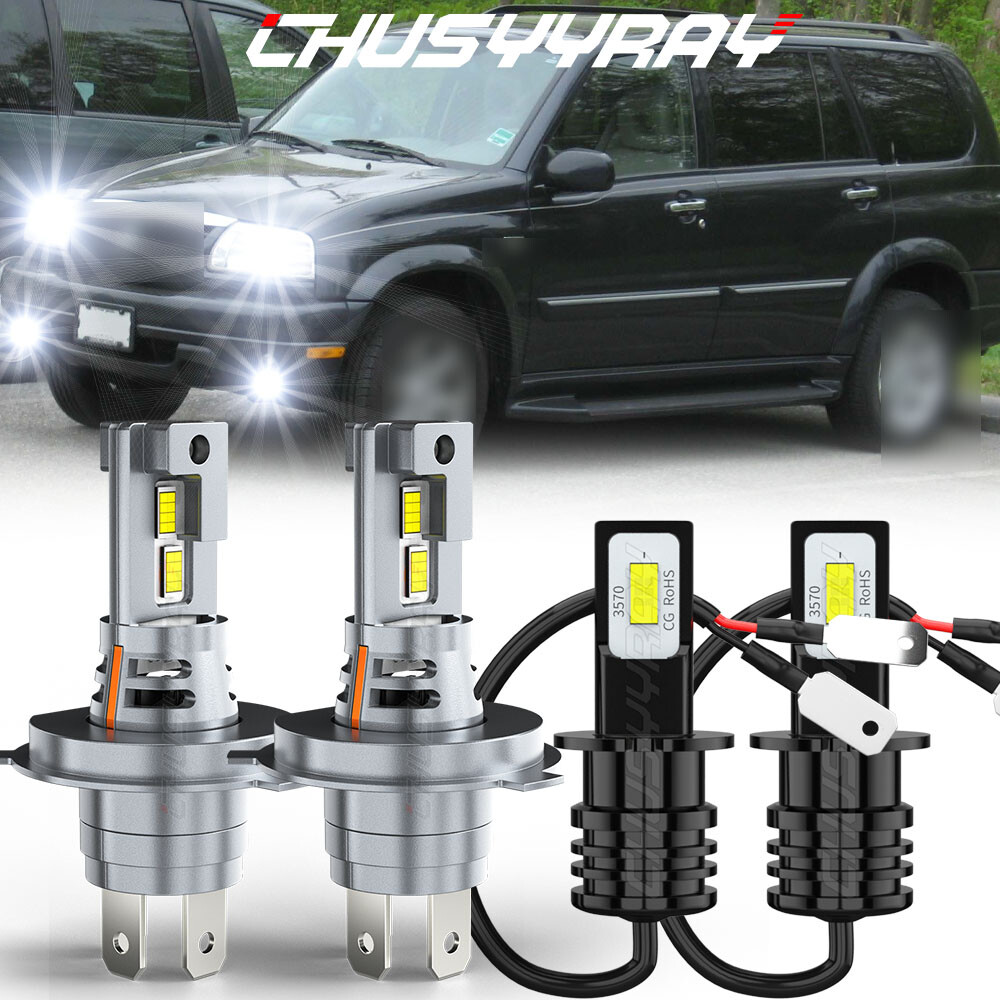 For Suzuki XL7 2002 -2005 6000K LED Headlight Fog Lights Bulbs