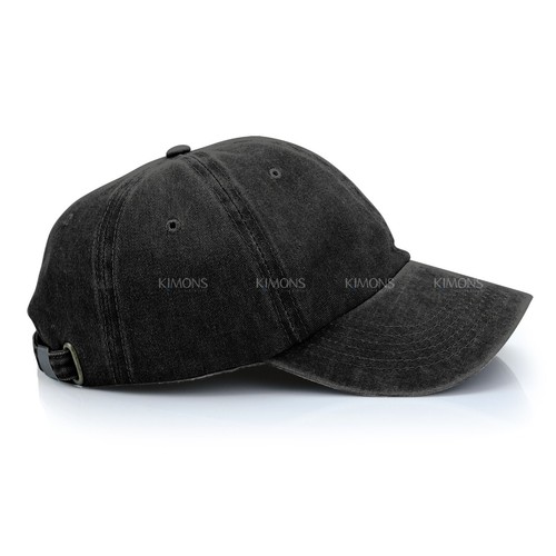 Gorra de béisbol estilo polo liso liso teñido lavado algodón sombrero papá ajustable - Imagen 8 de 35