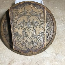 Vintage Wood Flemish Dried Flowers Holder Wall Hanging 8  Diameter