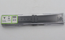 HADLEY ROMA BLACK 22L LONG OIL-TAN LEATHER MEN'S WATCH BAND MS881 wb12