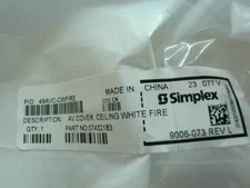 Simplex 49AVH-APPLC Ceiling Mount AV Horn Strobe w/49AVC-CWFIRE - New In Box