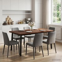 Quadratischer Esstisch 160 X 80 X 75 Cm Massivholz Akazie