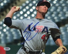 J.B. Bukauskas U.S National Baseball Team Signed 8x10 Photo PSA