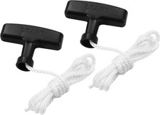 2-Pack Lawn Mower Pull Cord 1.2m 5/32 Inch 4.0mm Recoil Starter Rope W/ Handles