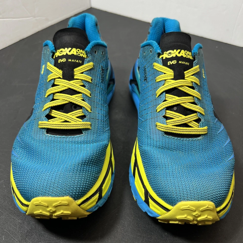 HOKA One One Evo Mafate Trail Azul Amarillo Mujer’s Talla 10 Vibram 1091576 CCTRS Foto 2 de 4