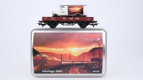 Märklin H0 94129 Niederbordwagen Info-Tage 2003  Kklm 385 der MB | Condition: Gebraucht