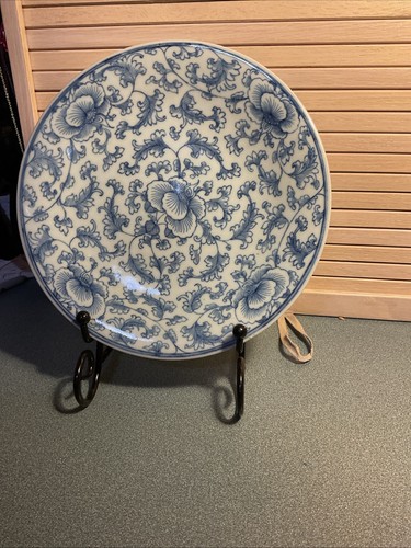 Chinese Ming Blue & White Porcelain Personalized Shallow Dish - Picture 3 of 3