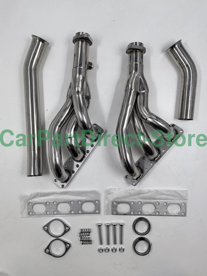 4PCS Performance Exhaust Manifold Headers for BMW E46 E39 Z3 2.5L 2.8L 3.0L L6 - Image 2 of 3
