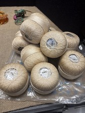 vintage DMC Crochet Superba No. 50 thread, 630 Met, 689 yds x 9 balls, tan