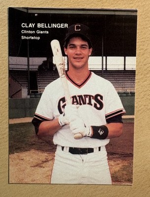 Clay Bellinger 1990 Best Cards Minor League Rookie Card #33, Clinton Giants