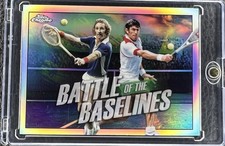 2021 Topps Chrome - Battle of the Baselines Rod Laver, Ken Rosewall #BB-1 (RC)