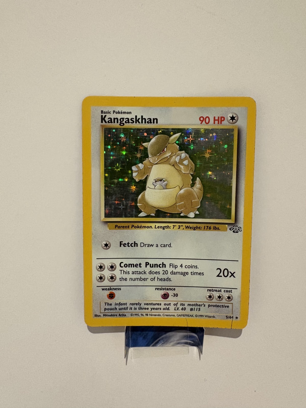 Pokémon TCG Kangaskhan Jungle Holo Card 5/64 LP