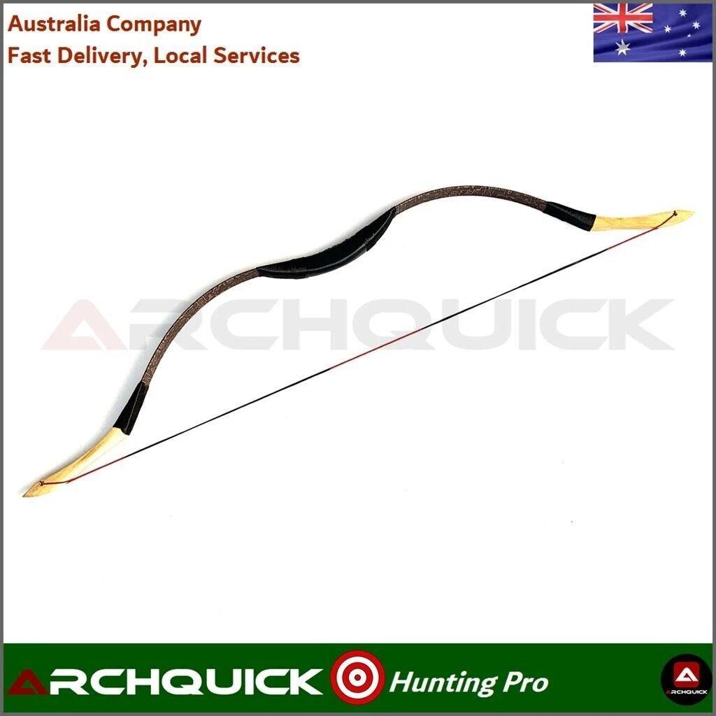 ARCHQUICK Traditional Bow Longbow Recurve Bow For Hunting Target RH & LH