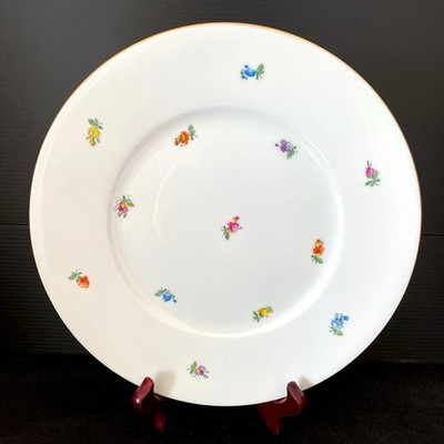 [Unused] Augarten/Scattered Flower Plate From Japan