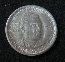 1946 D Booker T Washington Commemorative  - Silver - One Sided Toned - CH UNC