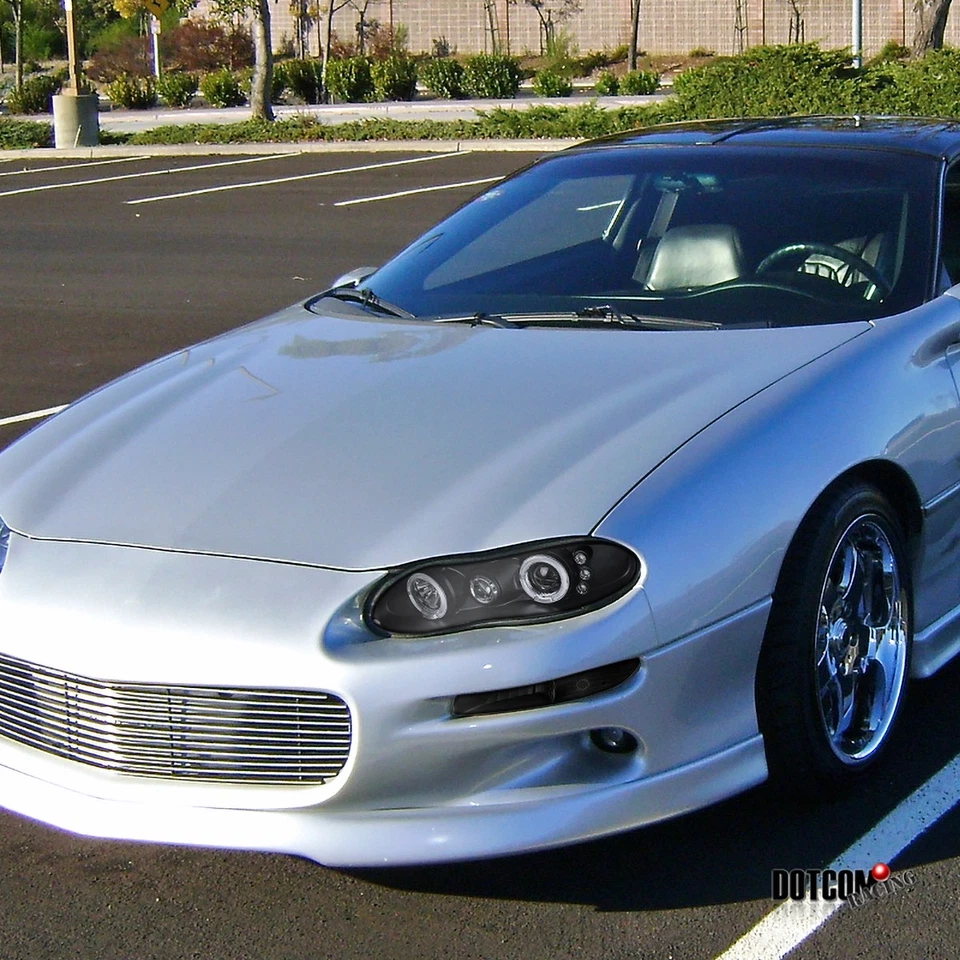 Black Fit 1993-2002 Chevrolet Camaro Front Bumper Signal Lights Parking Lamps - Изображение 3 из 4