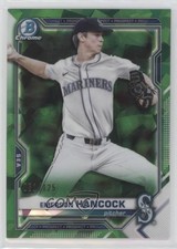 2021 Bowman Chrome Sapphire Prospects Green Refractor /125 Emerson Hancock 0i6p