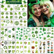 169Pcs St Patrick's Temporary Tattoos - Saint Patricks Day Decorations Party ...