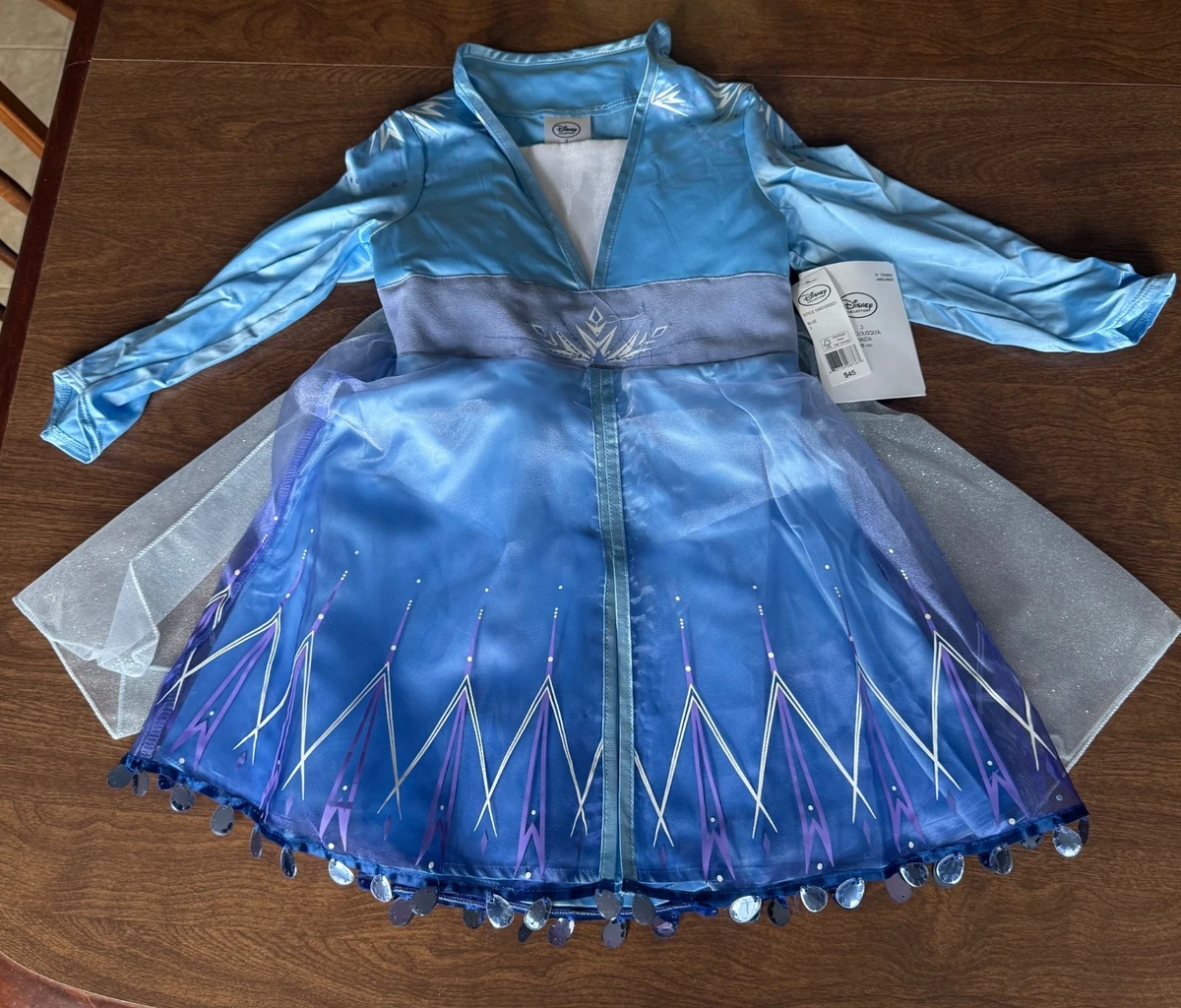 Frozen - Vestiti Carnevale Elsa 2-12 Y Anni - Dress Up Elsa Costumes 789005-7 E