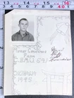 WW2 Era Military BW Photo Snapshot CBMU 1945 Okinawa Card Navy Seabees